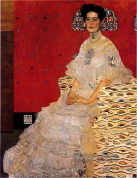  19 Kunst - Bildnis Fritza Riedler 1906 Symbolik Gustav Klimt